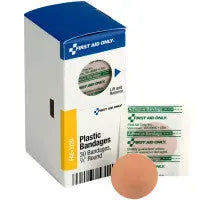 0.88" Round Spot Plastic Bandages, 30 Per Box - SmartTab EzRefill - FAE-3120 - First Aid Market