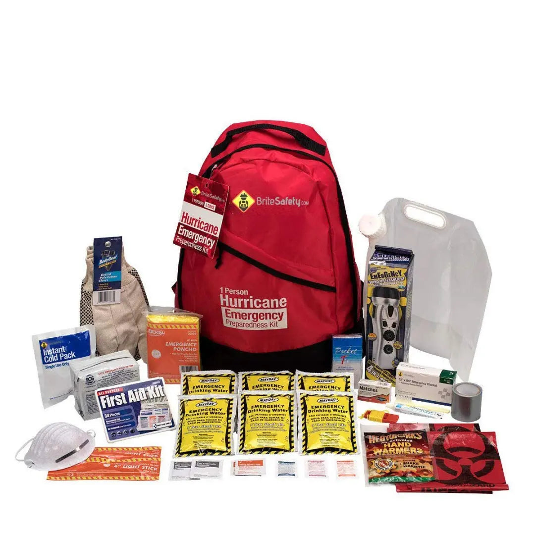 1 Person Emergency Preparedness Hurricane Backpack - First Aid Market