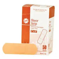 1" X 3" Plastic Adhesive Bandages, 50 Per Box, 1009 - First Aid Market
