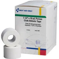 Athletic Tape - Porous Cloth 1-1/2 Inch X 10 Yard - 16 Per Box - J642 - First Aid Market