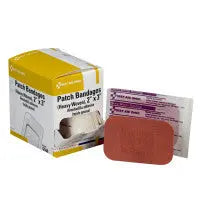 2 Inch X 3 Inch Patch Bandage, Heavy Woven - 25 Per Box - G160 - First Aid Market