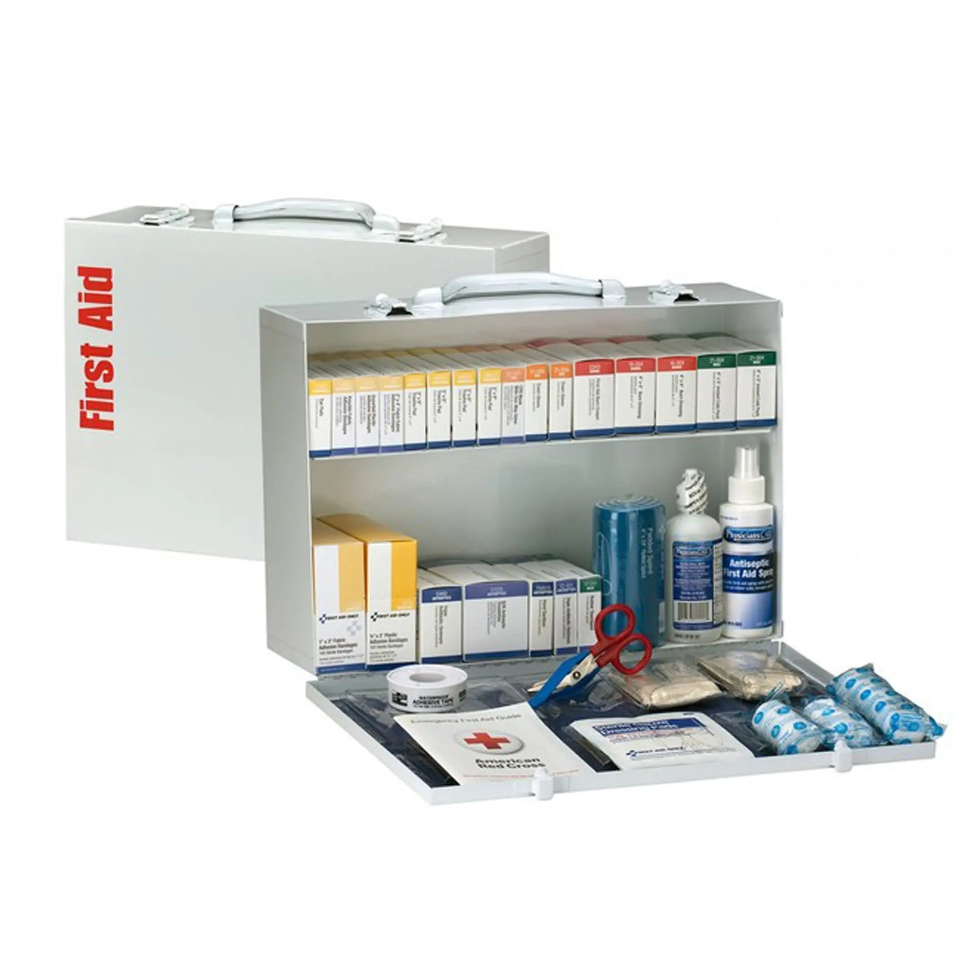 2 Shelf First Aid ANSI B+ Metal Cabinet - First Aid Market