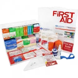 2 Shelf Industrial ANSI B+ First Aid Station, Pocket Liner- 75 Person - First Aid Market