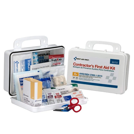 25 Person Contractor ANSI A+ First Aid Kit, Plastic Case - First Aid Market