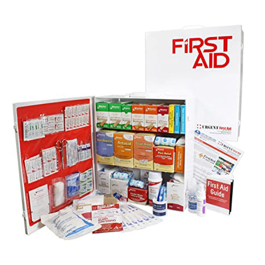 3 Shelf Industrial ANSI A+ First Aid Station with Door Pockets - First Aid Market