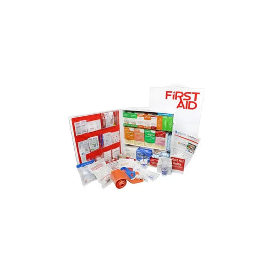 3 Shelf Industrial ANSI B+ First Aid Station, Pocletliner - 100 Person - First Aid Market