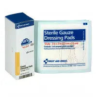 3" X 3" Sterile Gauze Pads, 10 Per Box - SmartTab EzRefill - FAE-5013 - First Aid Market