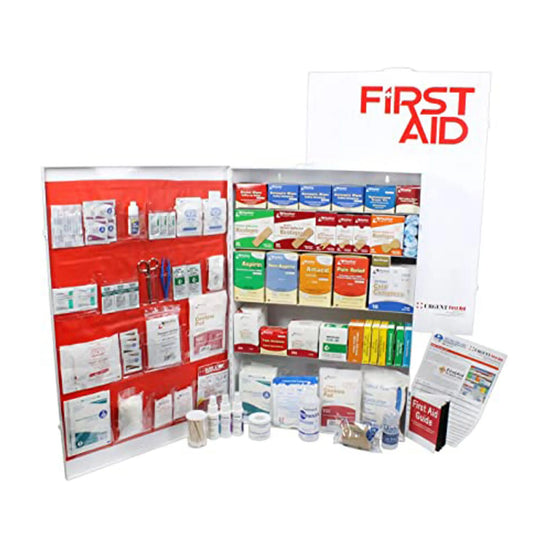 5 Shelf Industrial ANSI A+ First Aid Station with Door Pockets - First Aid Market