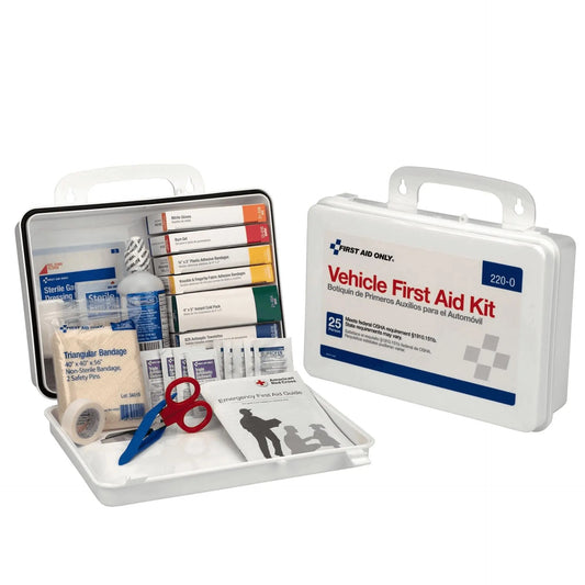 94 pc Vehicle First Aid Kit - plastic case with gasket - First Aid Market