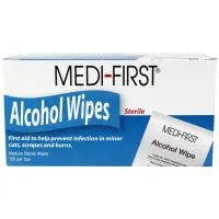 Alcohol Wipes, 100 Wipes Per Box - First Aid Market