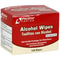 Alcohol Wipes, 100 Wipes per Box, 2176 - First Aid Market