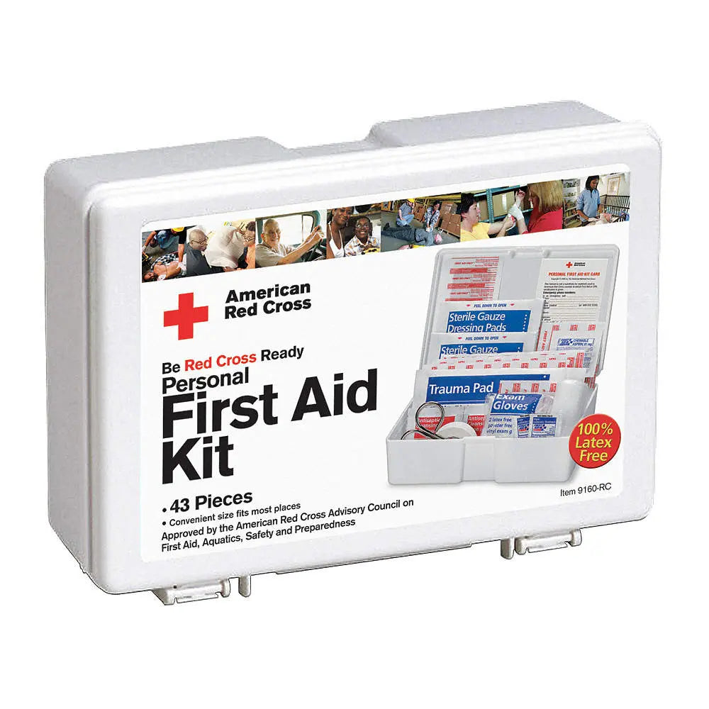 American Red Cross 43 Piece Personal Plastic First Aid Kit - First Aid Market