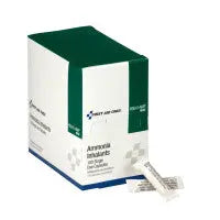 Ammonia Inhalants, Smelling Salts .03 ml - 100 Per Dispenser Box - H5041-AMP - First Aid Market