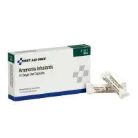 Ammonia Inhalant (smelling salts) Ampules / Ampoules - 10 Per Box - A5009-AMP - First Aid Market