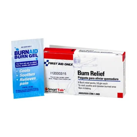 Burn Relief, 3.5 gm. - 6 per box - First Aid Market