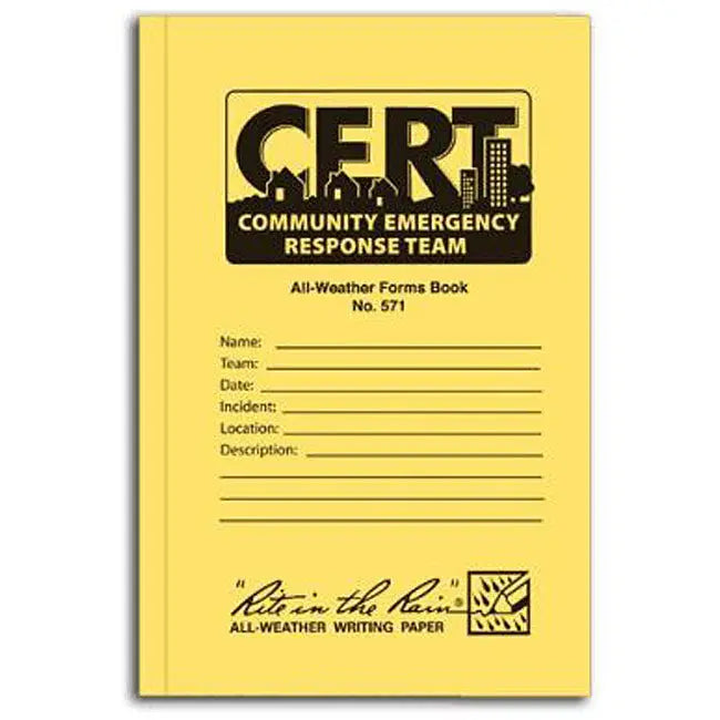 CERT Forms Book - First Aid Market