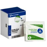 Castile Soap Wipes, 10 Per Box - SmartTab EzRefill - FAE-4014 - First Aid Market