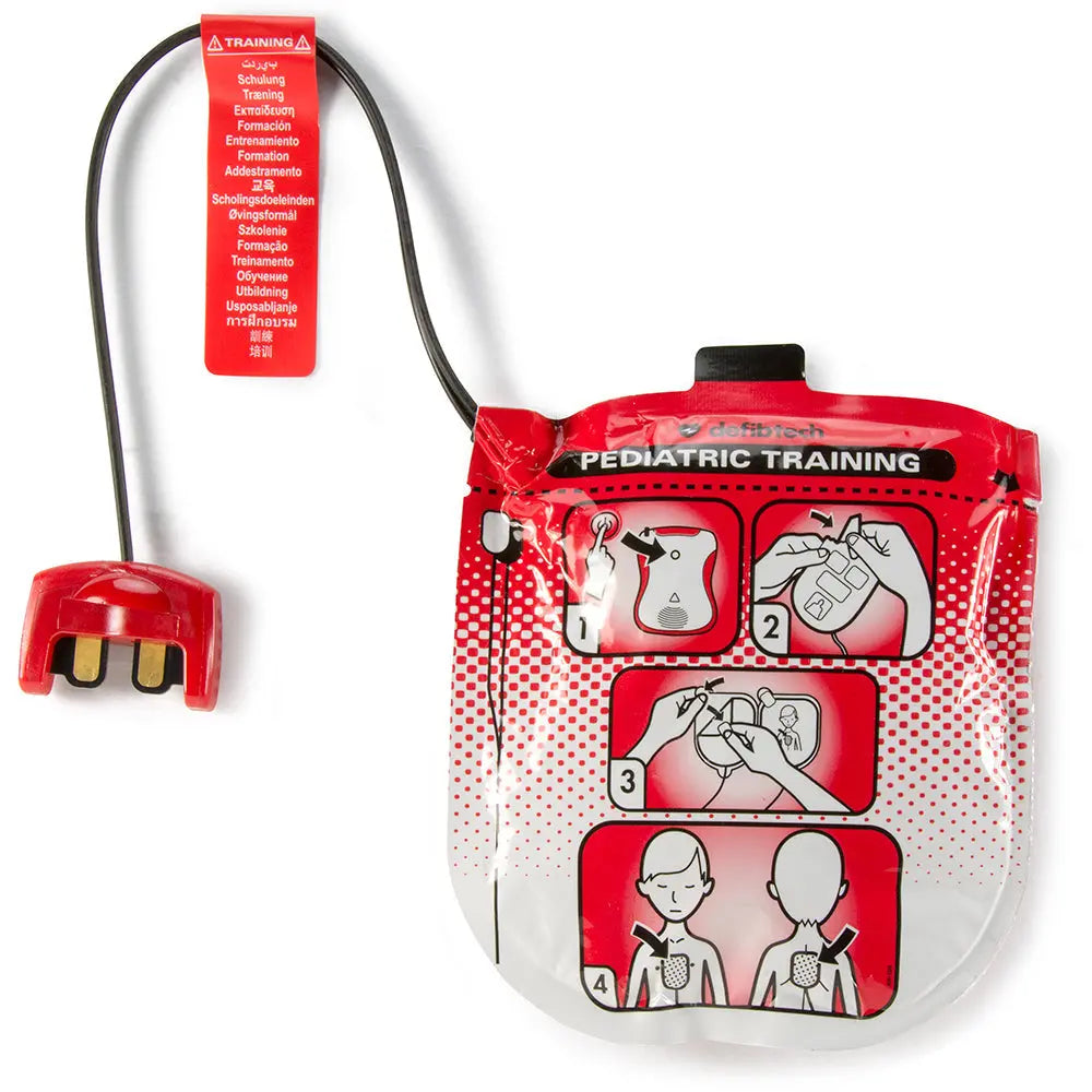 Defibtech Lifeline VIEW AED Trainer Pediatric Training Electrode Pads - First Aid Market