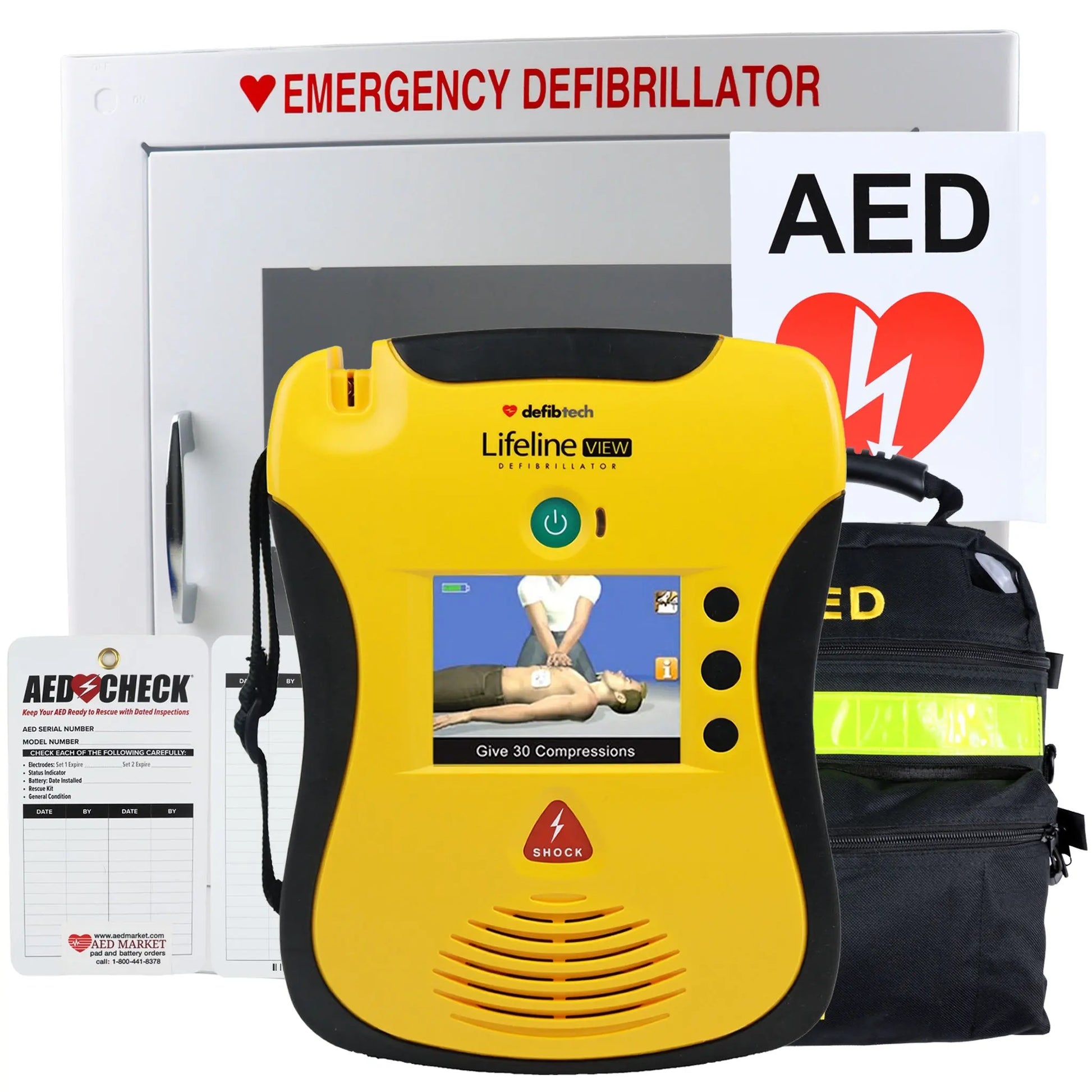 Defibtech Lifeline View AED Health Club Package - First Aid Market