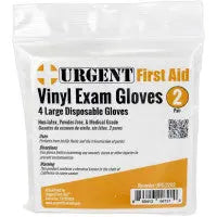 Disposable Gloves, Large, 2 Pair Per Bag, URG-2202 - First Aid Market