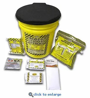 Economy Emergency Kit - 1 Person - Honey Bucket - First Aid Market