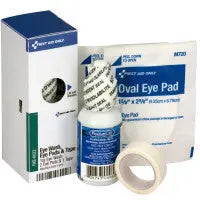 Eye Care Kit, 1 oz. Eyewash, 2 Oval Eye Pads and Tape Roll - SmartTab EzRefill - FAE-6022 - First Aid Market