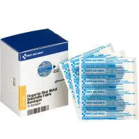 Fingertip Visible Blue Metal Detectable Bandage, 20 each - SmartTab Ezrefill - FAE-3040 - First Aid Market