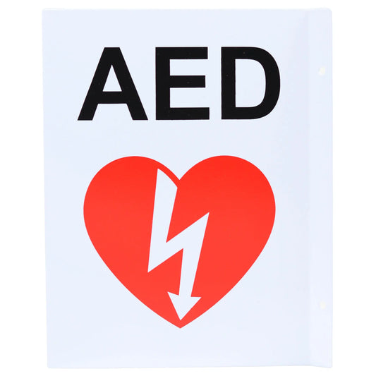 Flat AED Wall Sign - First Aid Market