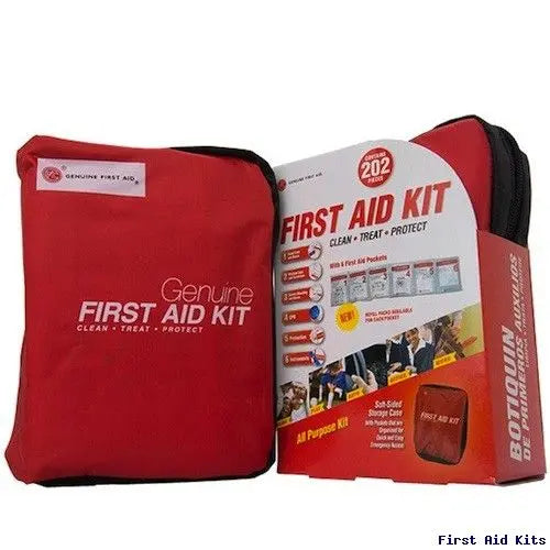 Genuine First Aid Kit Model 202 Red - 202 pieces - First Aid Market