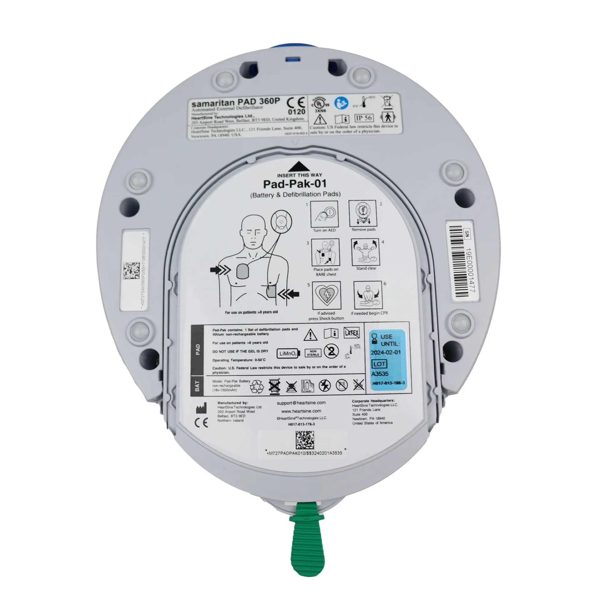 HeartSine Samaritan PAD 360P - Fully Automatic - First Aid Market