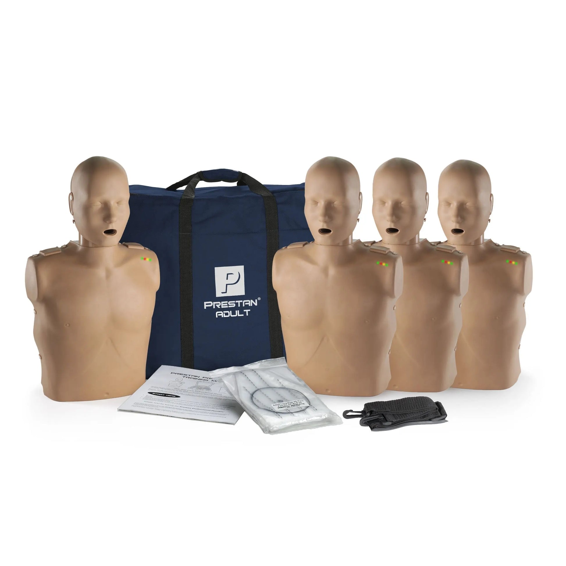 PRESTAN ADULT CPR MANIKIN W/ MONITOR - 4 PACK - MEDIUM SKIN - First Aid Market