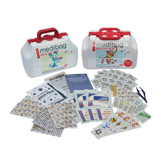 MediBag by Me4Kidz - Family First Aid Kit - 117 pieces - Pediatrician Recommended - First Aid Market