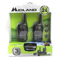 Midland Walkie Talkie Radios (Pair) - 24 Mile - 22 Ch - First Aid Market