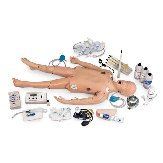 Deluxe Child / Pediatric CRiSis Manikin With Arrhythmia Tutor - First Aid Market