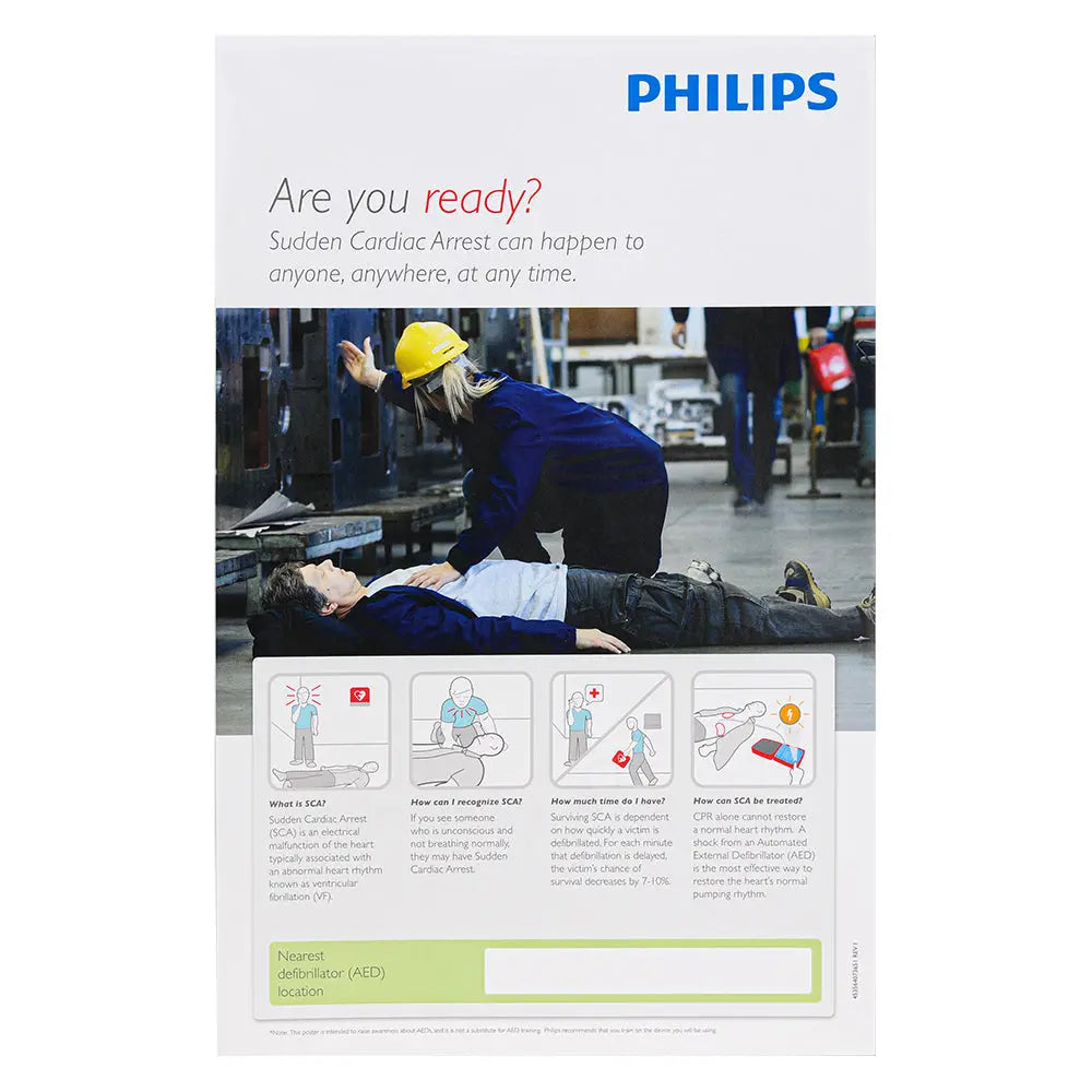 Philips AED Awareness Poster Pack - (4 pack) - First Aid Market