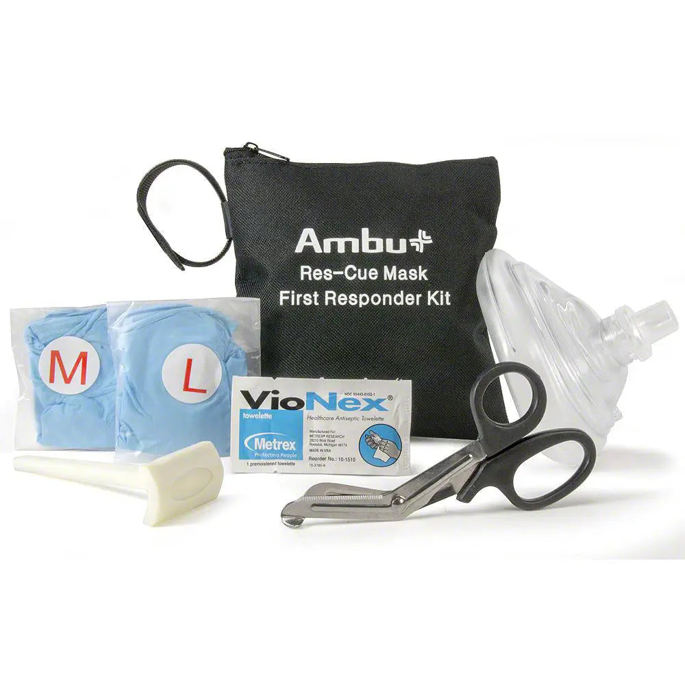 Physio-Control AMBU Res-Cue Mask First Responder Kit (Square) - First ...