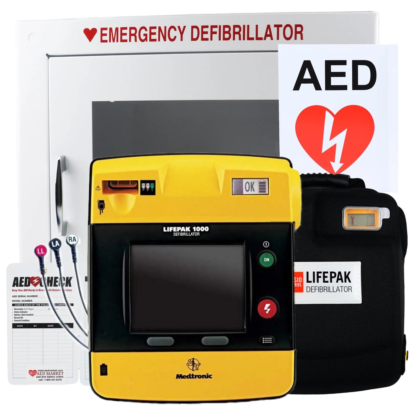 Physio Control Lifepak 1000 AED ECG Display - New AED Value Package - First Aid Market