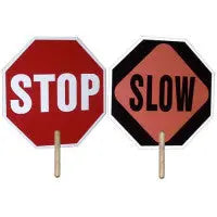 Hand Held Stop / Slow Sign - 2 Sided - First Aid Market