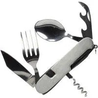 Knife/ Fork / Spoon Combo Utility Tool with Can & Bottle Opener - First Aid Market