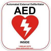 AED Decal/Sticker - First Aid Market