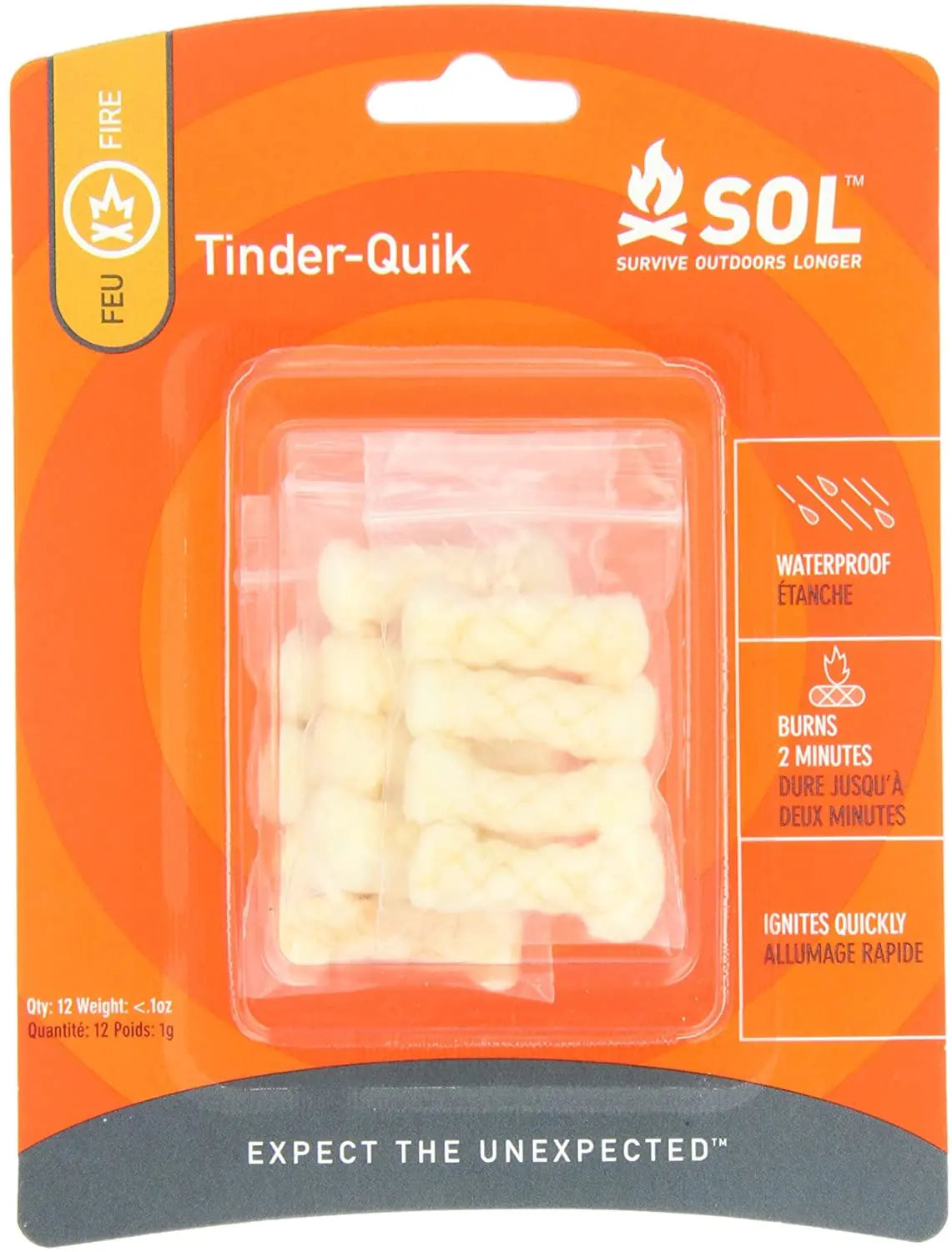 Survive Outdoors Longer Fire Starter - Tinder Quik 12-Pack Refill - First Aid Market