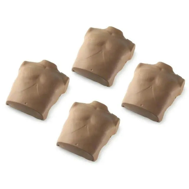 TORSO REPLACEMENTS FOR PRESTAN ADULT MANIKINS - 4 PACK - DARK SKIN - First Aid Market