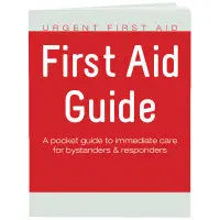 Urgent First Aid Guide With CPR & Automated External Defibrillator - 52 Pages - URG-BK-48 - First Aid Market