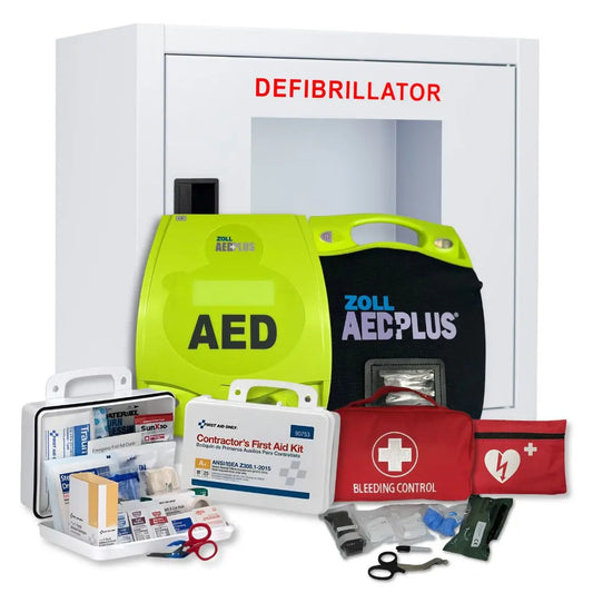 Zoll AED Plus AED New Complete First Aid and AED Value Package - First Aid Market